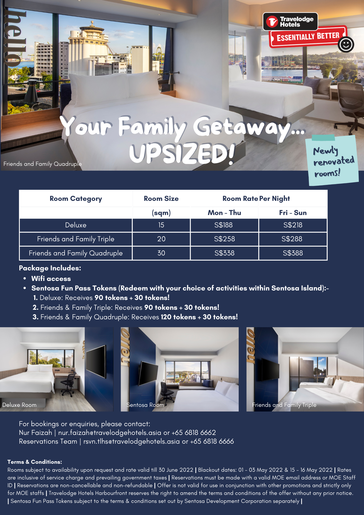 Travelodge Harbourfront Singapore Staycation Package Ministry of